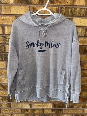 Smoky Mtns Gray Pullover Hoodie